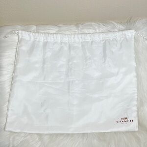 Coach White Satin Dust Bag